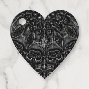 Charcoal Mandala Favor Tags