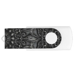 Charcoal Mandala Flash Drive