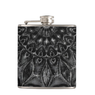 Charcoal Mandala Flask
