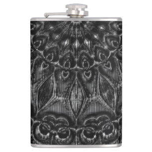 Charcoal Mandala Flask