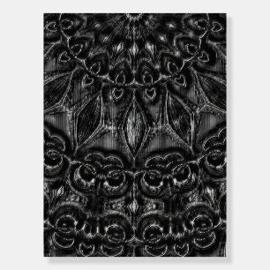 Charcoal Mandala  Foam Board
