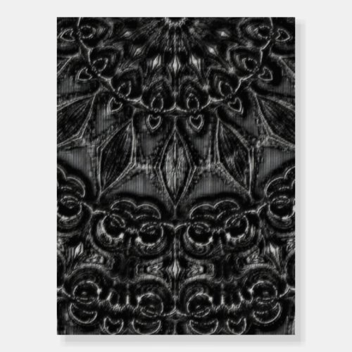 Charcoal Mandala  Foam Board