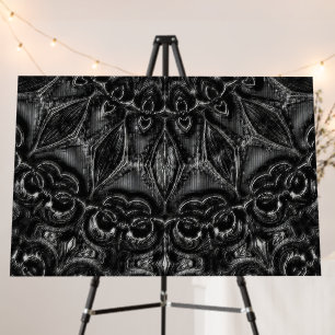 Charcoal Mandala Foam Board