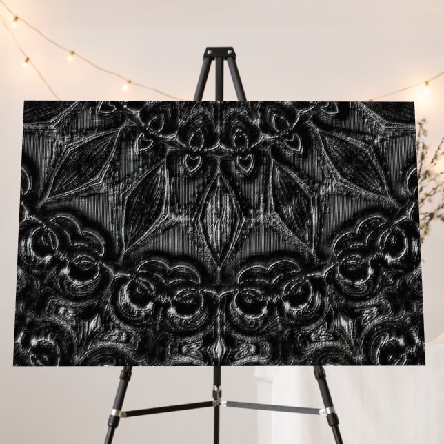 Charcoal Mandala  Foam Board (In Situ (Stand))