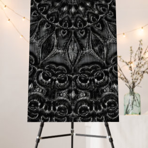 Charcoal Mandala  Foam Board