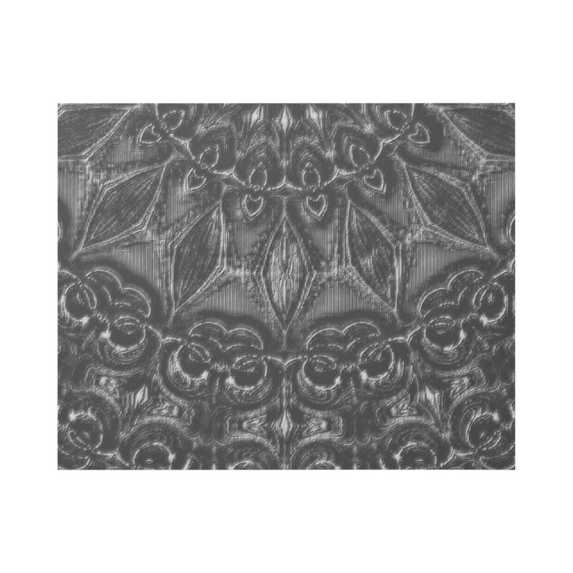 Charcoal Mandala  Gallery Wrap (Front)