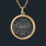 Charcoal Mandala    Gold Plated Necklace<br><div class="desc">Thank you for checking out my design. Follow my art on Instagram @MRNStudios or ko-fi.com/mrnstudios</div>