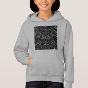 Charcoal Mandala  Hoodie