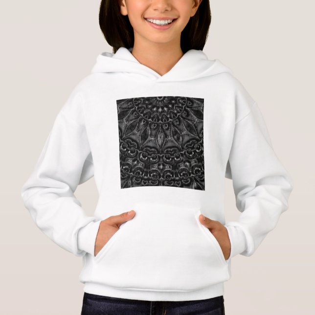 Charcoal Mandala  Hoodie (Front)