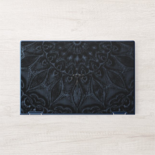 Charcoal Mandala  HP Laptop Skin (Front)