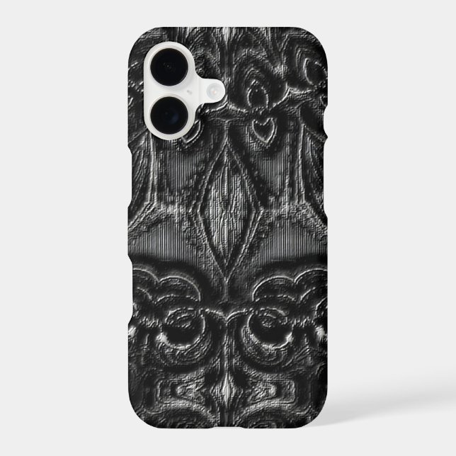 Charcoal Mandala  iPhone Case (Back)