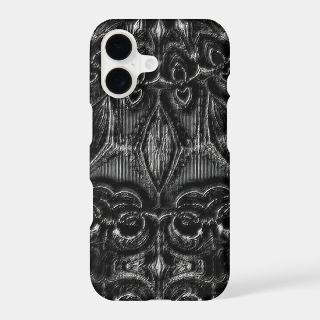 Charcoal Mandala  iPhone Case (Back)