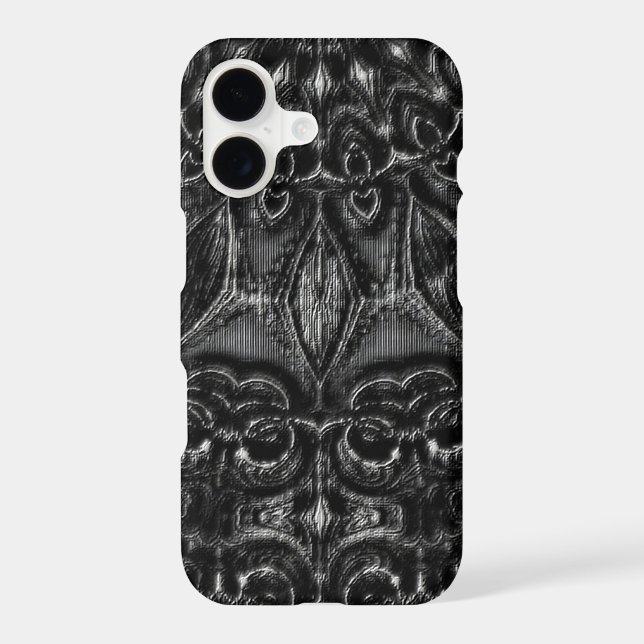 Charcoal Mandala  iPhone Case (Back)
