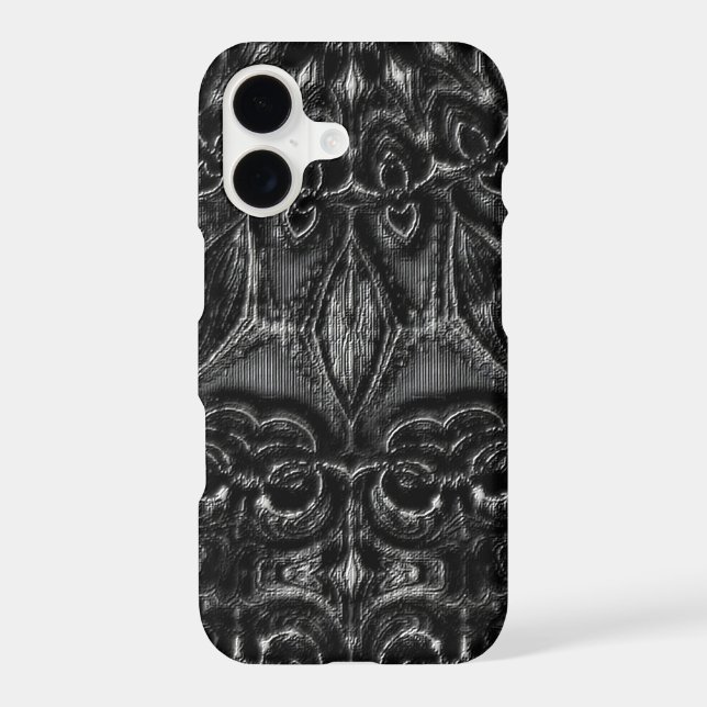 Charcoal Mandala Iphone Case (Back)