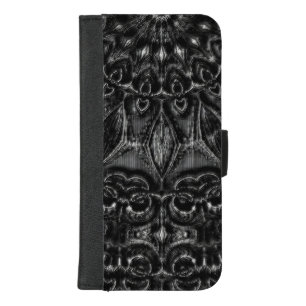 Charcoal Mandala iPhone 8/7 Plus Wallet Case