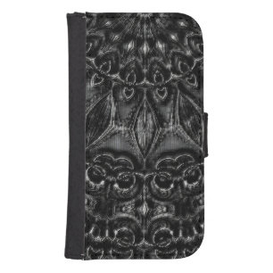 Charcoal Mandala iPhone Wallet Case