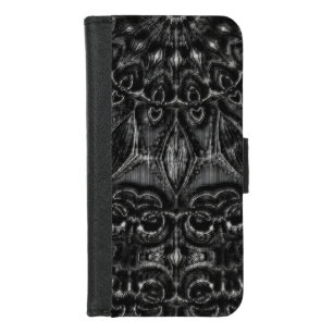 Charcoal Mandala iPhone 8/7 Wallet Case