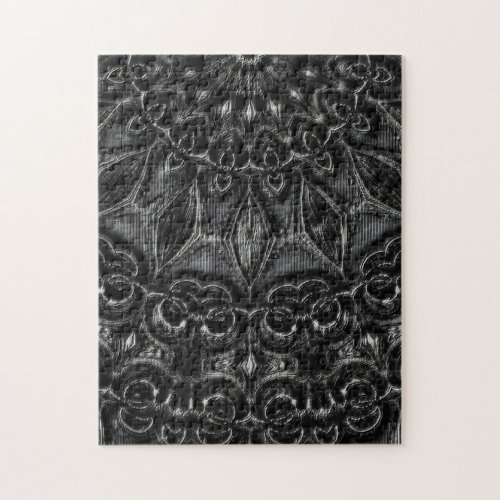 Charcoal Mandala  Jigsaw Puzzle