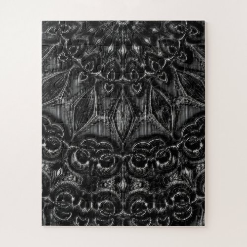 Charcoal Mandala  Jigsaw Puzzle