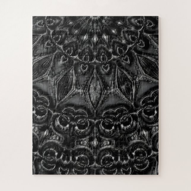Charcoal Mandala  Jigsaw Puzzle (Vertical)