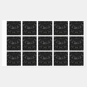 Charcoal Mandala  Kids' Labels