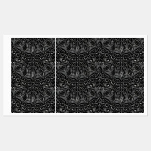 Charcoal Mandala Kids' Labels