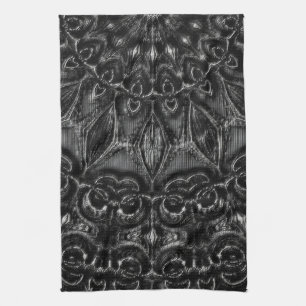 Charcoal Mandala Kitchen Towel