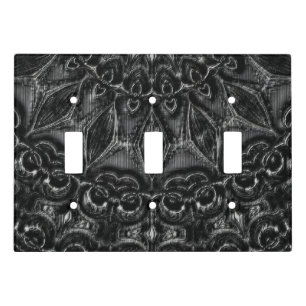 Charcoal Mandala Light Switch Cover