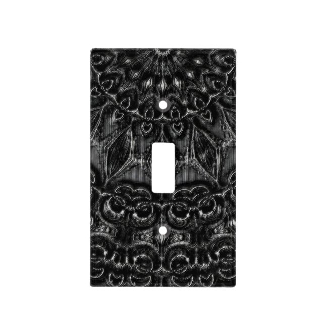 Charcoal Mandala  Light Switch Cover (Front)