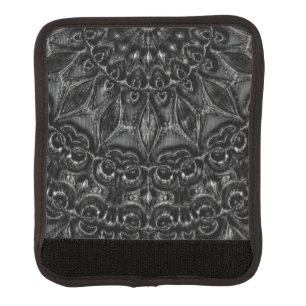Charcoal Mandala Luggage Handle Wrap