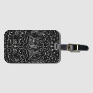 Charcoal Mandala Luggage Tag