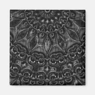 Charcoal Mandala  Magnet
