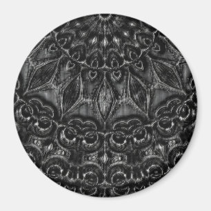 Charcoal Mandala  Magnet