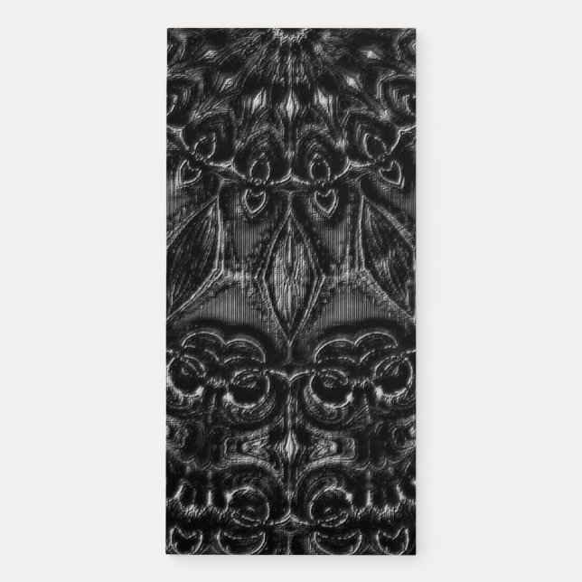 Charcoal Mandala  Magnetic Notepad (Front)