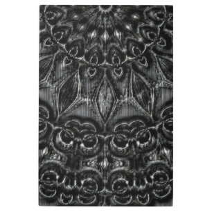 Charcoal Mandala  Metal Print