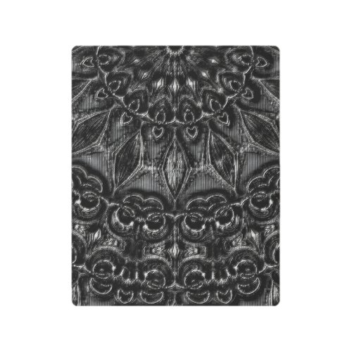 Charcoal Mandala  Metal Print