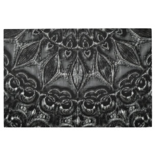 Charcoal Mandala Metal Print