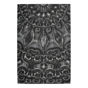 Charcoal Mandala  Metal Print