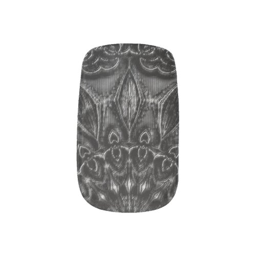 Charcoal Mandala  Minx Nail Art