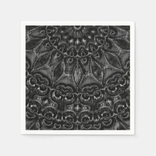Charcoal Mandala  Napkins