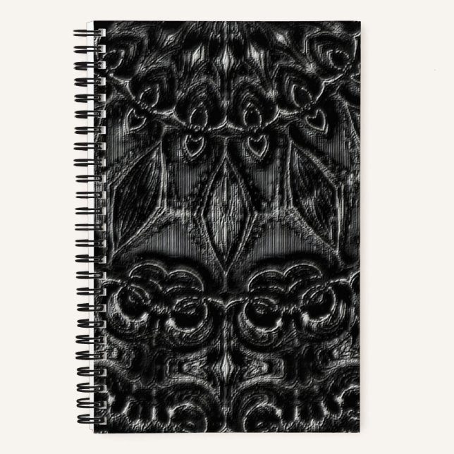 Charcoal Mandala  Notebook (Front)