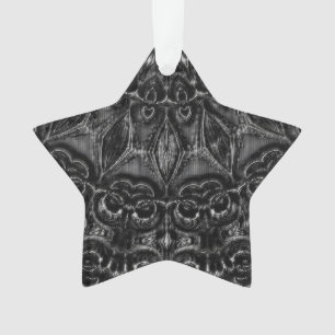 Charcoal Mandala  Ornament