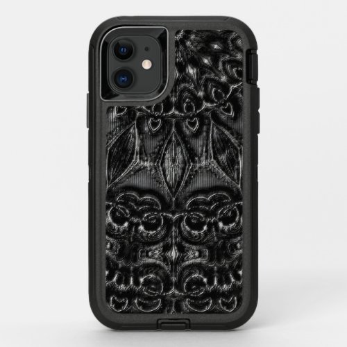 Charcoal Mandala  OtterBox Defender iPhone 11 Case