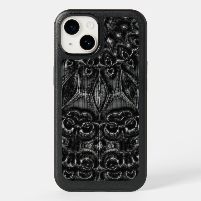 Charcoal Mandala  Otterbox iPhone Case (Back)