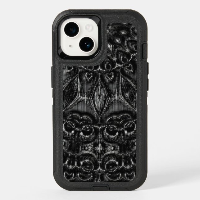 Charcoal Mandala  Otterbox iPhone Case (Back)