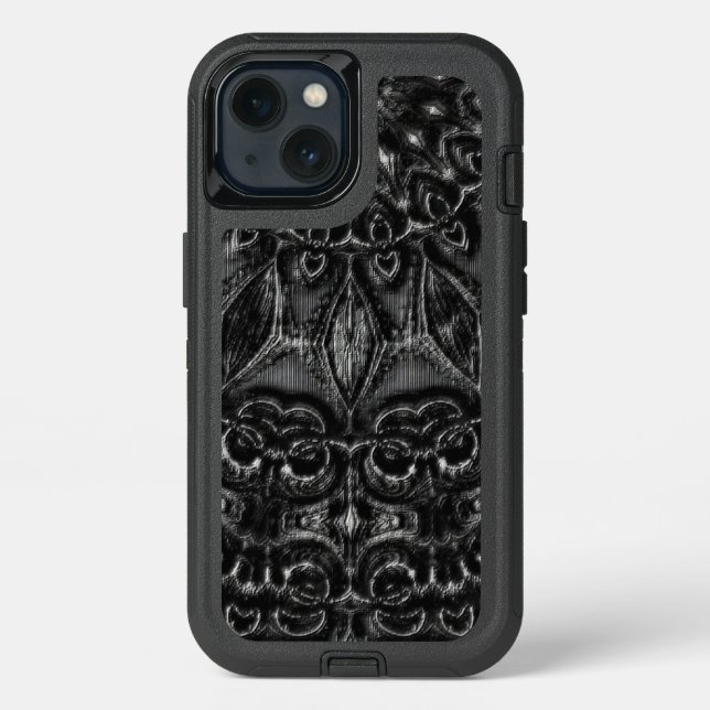 Charcoal Mandala  Otterbox iPhone Case (Back)