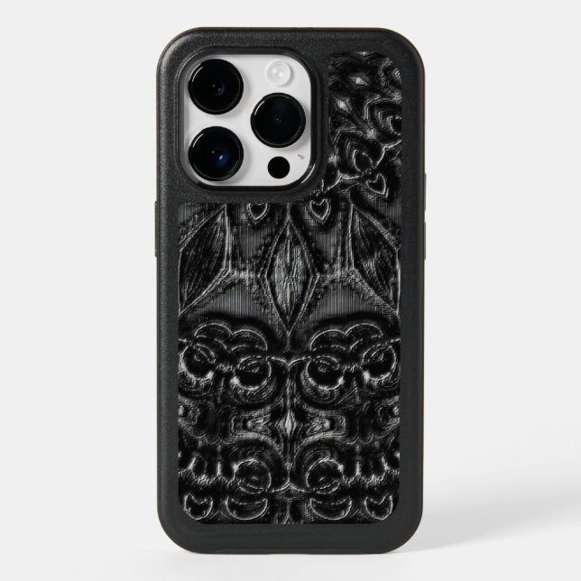 Charcoal Mandala  Otterbox iPhone Case (Back)