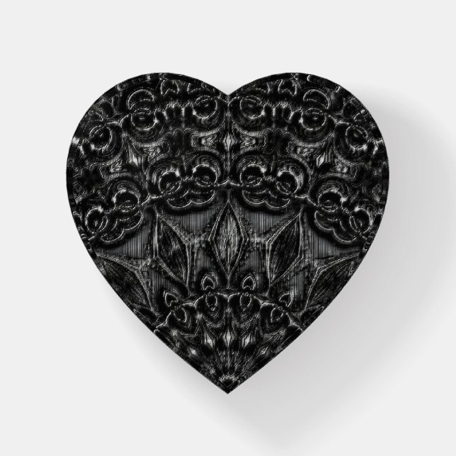 Charcoal Mandala  Paperweight (Front)