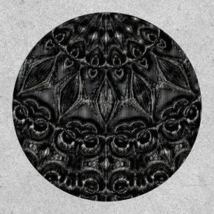 Charcoal Mandala  Patch
