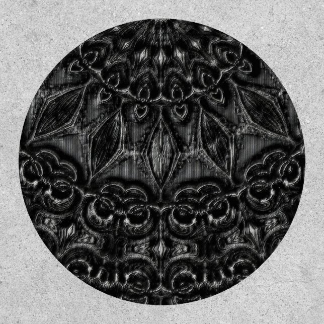 Charcoal Mandala  Patch (Front)